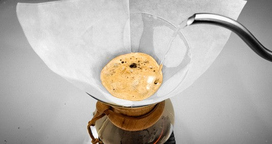 Blooming coffee in the Chemex