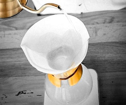 Rinsing the Chemex filter